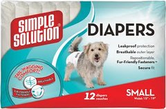 Simple Solution Disposable Diapers Small гігієнічні підгузки для тварин, 12 шт