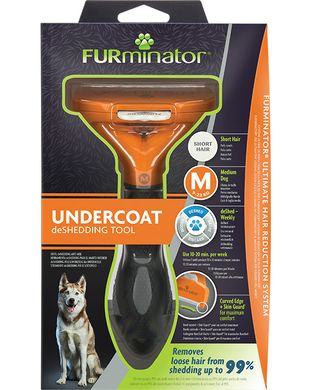 Furminator Short Hair M для короткошерстих собак середніх порід, 691665