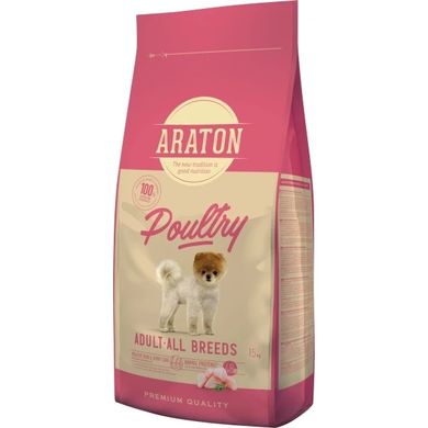 Araton Poultry Adult All Breeds сухой корм для взрослых собак всех пород, 3 кг