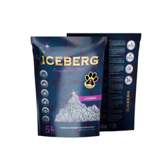 Iceberg Lavender гігієнічний наповнювач на основі силікагелю з ароматом лаванди, 5 л