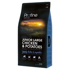 Profine (Профайн) Junior Large Chicken & Potatoes сухой корм для щенков крупных пород с курицей, 3 кг