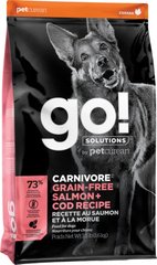 GO! Carnivore Grain Free Salmon + Cod Recipe корм для собак з лососем і тріскою, 10 кг