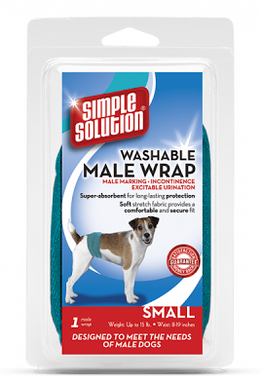 Simple Solution Washable Wrap For Male Dogs влагопоглощающий гигиенический поясок для кобелей, 5043542