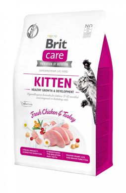 Brit Care Cat Grain Free Kitten Healthy Growth & Development беззерновой сухой корм для котят, 7 кг