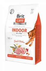 Brit Care Cat Grain Free Indoor Anti-Stress беззерновой корм для взрослых домашних кошек, 2 кг