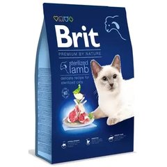 Brit Premium Cat Sterilised Lamb сухой корм для стерилизованных кошек с ягненком, 8 кг