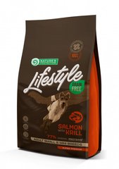 NP Lifestyle Grain Free Salmon with Krill Adult Small and Mini беззерновой корм для собак мелких пород, 1.5 кг