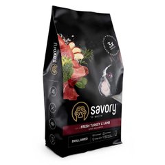 Savory (Сэйвори) Small Breed Fresh Turkey & Lamb сухой корм для собак мелких пород, 1 кг
