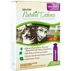 Sentry Natural Defense &#040;Сентри&#041; капли от блох и клещей для кошек всех пород, 1 піпетка