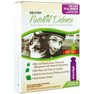 Sentry Natural Defense &#040;Сентри&#041; капли от блох и клещей для кошек всех пород