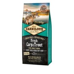 Carnilive (Карнилав) Fresh Carp & Trout корм зі свіжим коропом і фореллю для собак всіх порід, 1.5 кг