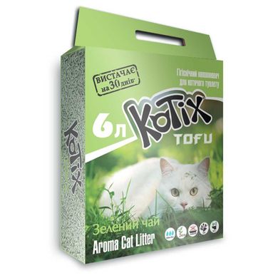 Kotix Tofu Green Tea соевый наполнитель для кошачьего туалета с ароматом зеленого чая