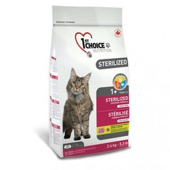 1st Choice (Фест Чойс) Sterilized корм для стерилизованных кошек с курицей, 2.4 кг
